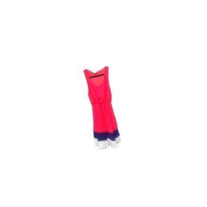 Mínimi orange womens pleaded dress size S